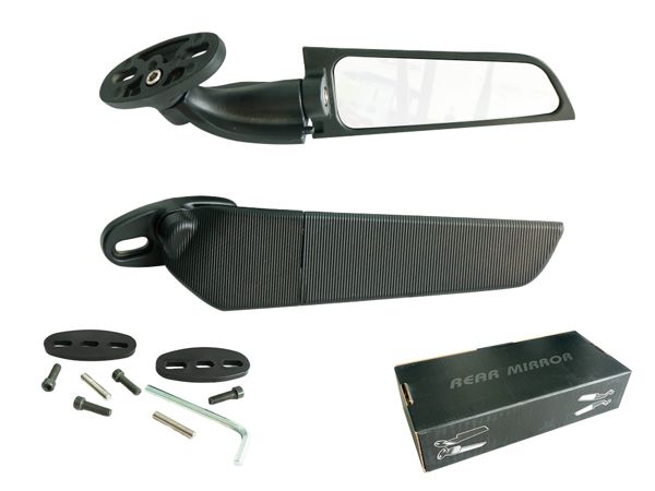 ESPEJO ALERON BRAZO CORTO 2 PERNOS