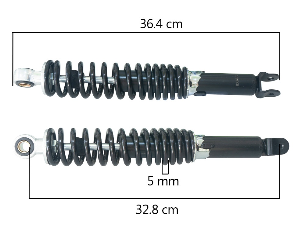 AMORTIGUADOR ITALICA-SCOOTER-CHINA NEGRO 