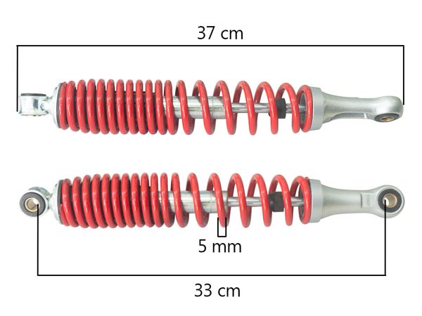 AMORTIGUADOR WAVE110S ROJO 