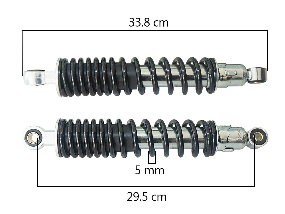 AMORTIGUADOR GL/MTK-ZS NEGRO 
