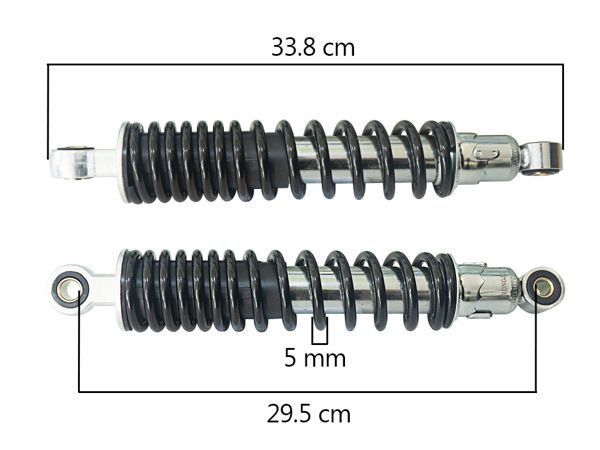 AMORTIGUADOR GL/MTK-ZS NEGRO 