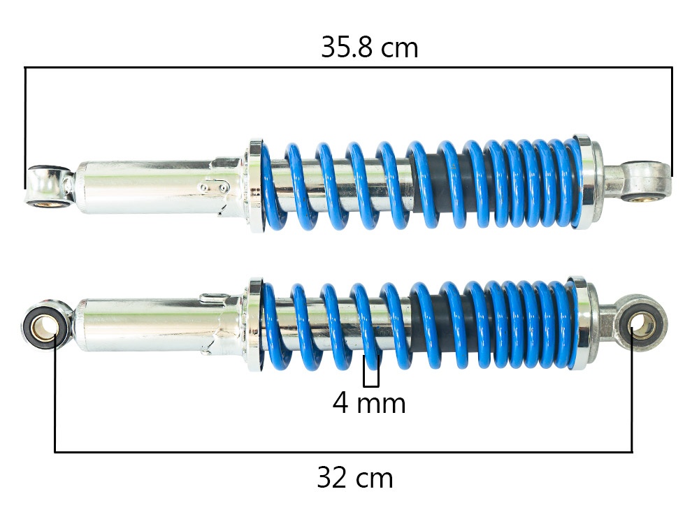 AMORTIGUADOR 330MM CB125/MTK  AZUL