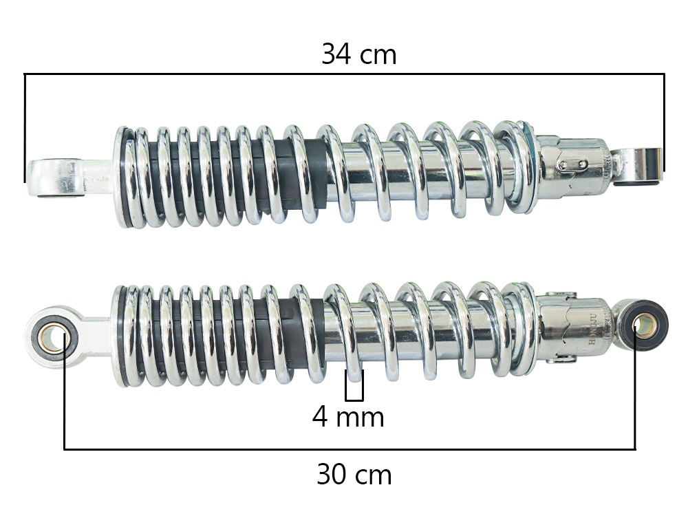 AMORTIGUADOR GL/MTK-ZS CROMADO 