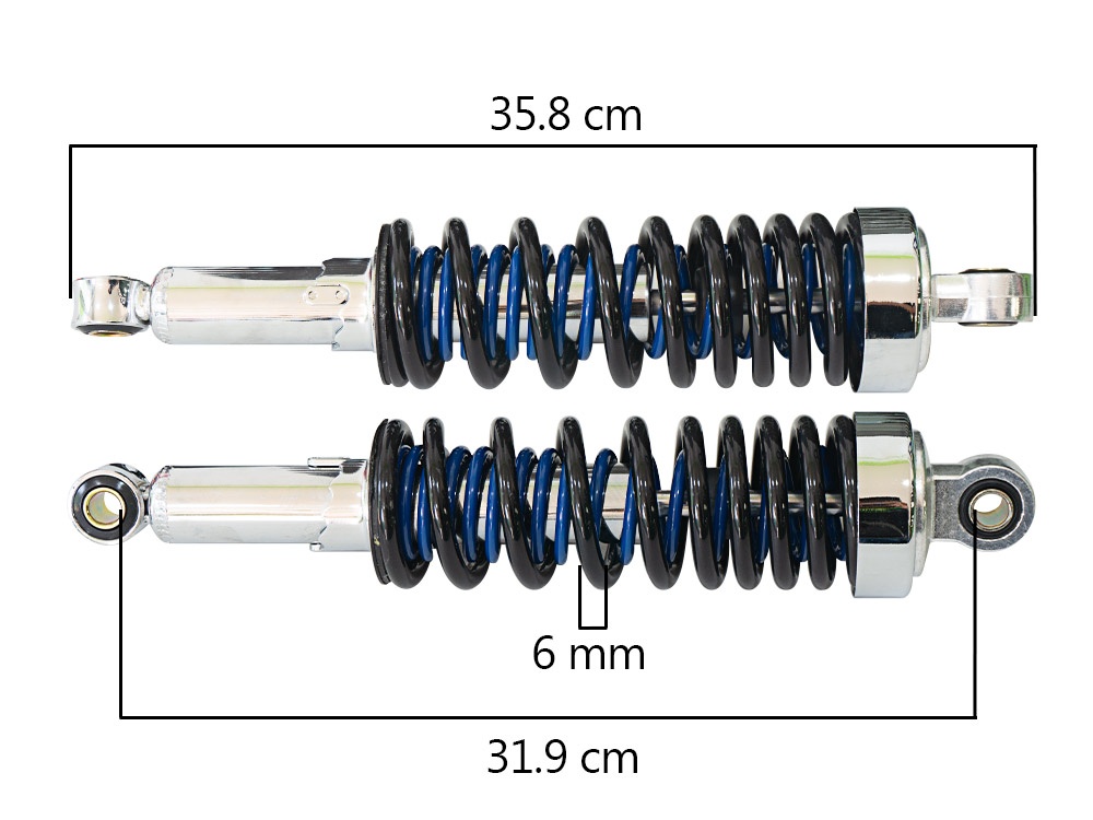 AMORTIGUADOR POST REF DOBLE RESORTE MTK AZUL