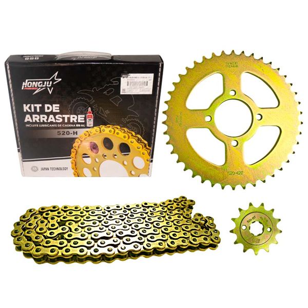 KIT ARRASTRE DORADA 42T-13T-520H-116L BROSS CHINA