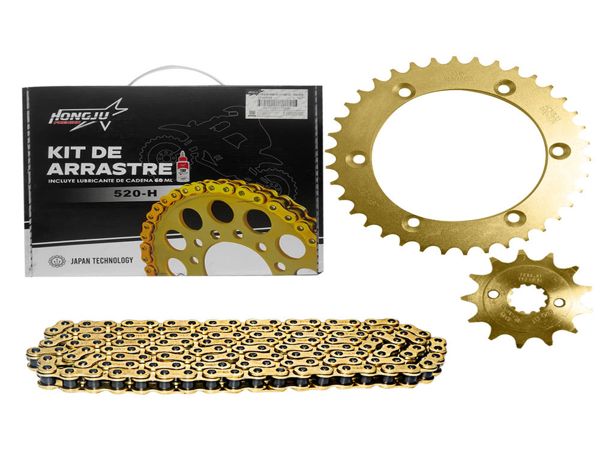 KIT ARRASTRE DORADA 38T-13T-520H-130L XR250