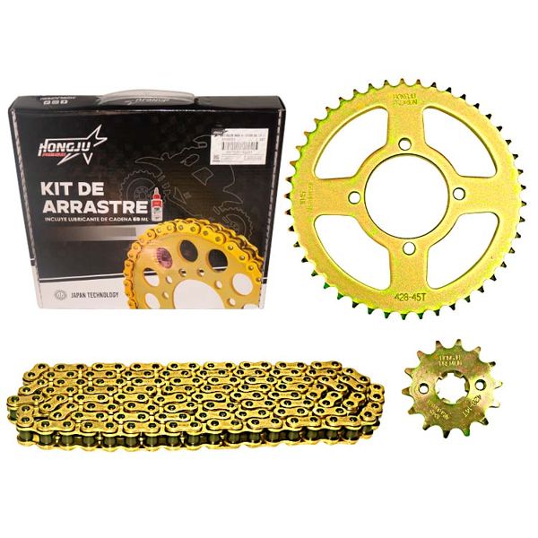 KIT ARRASTRE DORADA 45T-14T-428H-126L YBR125