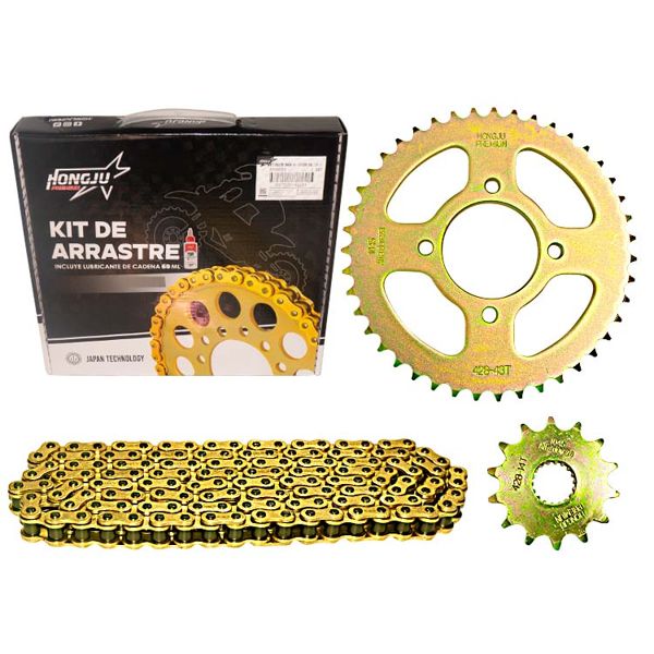 KIT ARRASTRE DORADA 43T-14T-428H-132L GN125