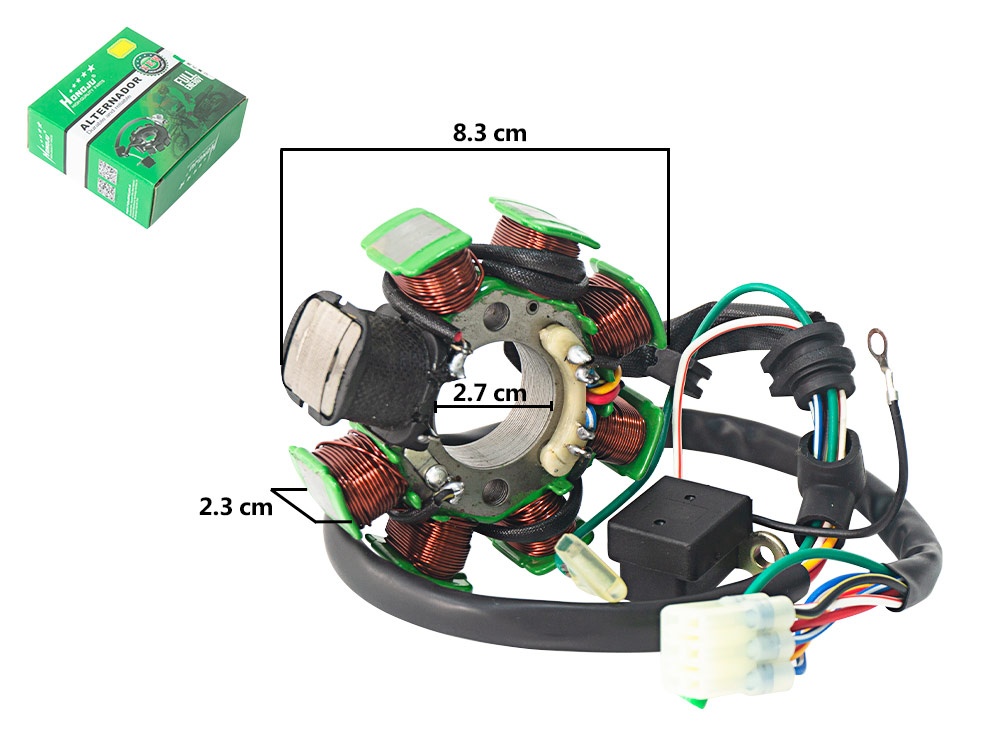 ALTERNADOR PLSR180 UG - 8P-2H (D:84MM-H:29MM-A:32MM) 