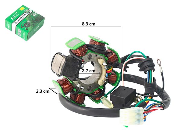 ALTERNADOR PLSR180 UG - 8P-2H (D:84MM-H:29MM-A:32MM) 