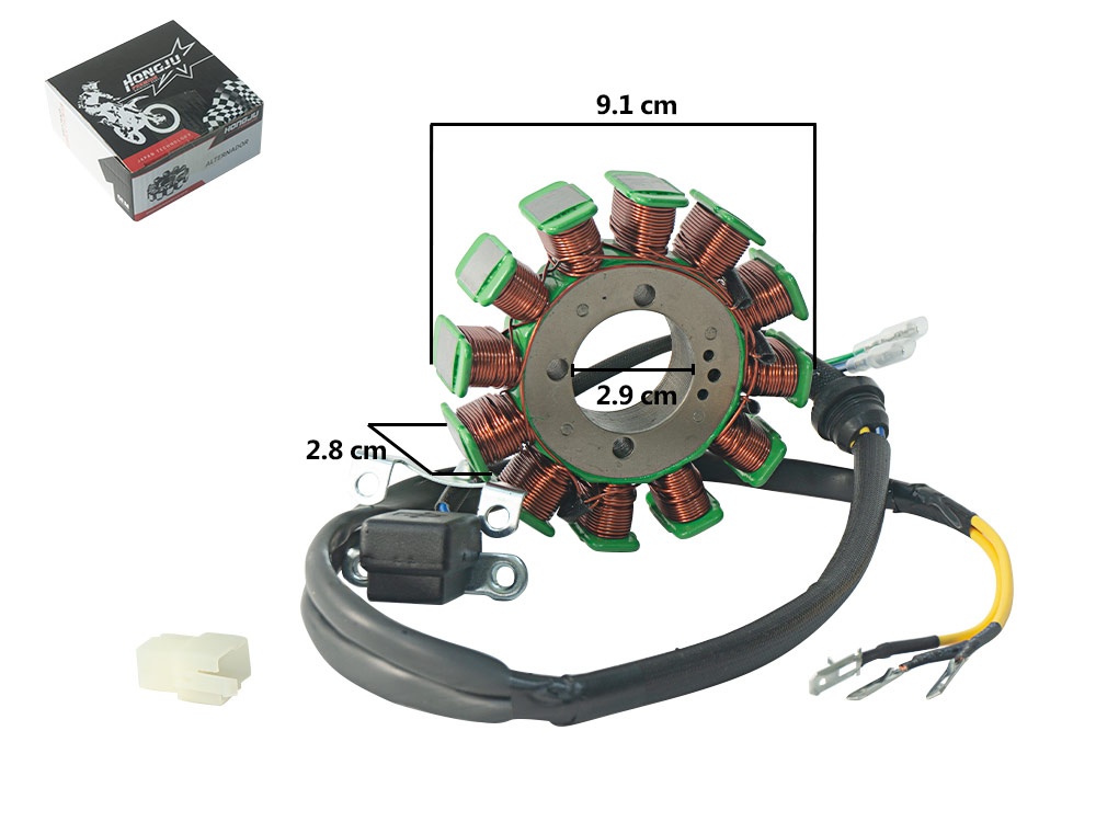 ALTERNADOR GY6-125/150 (11P- 2H 88MM ALT.25MM) 6 CABLES 