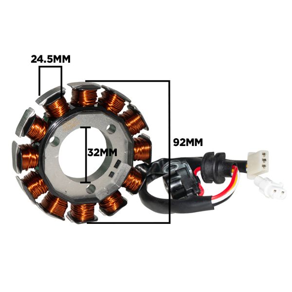 ALTERNADOR CRYPTON 115 MODERNA 12P-3H (D:92MM-H:32MM-A:24.5) 