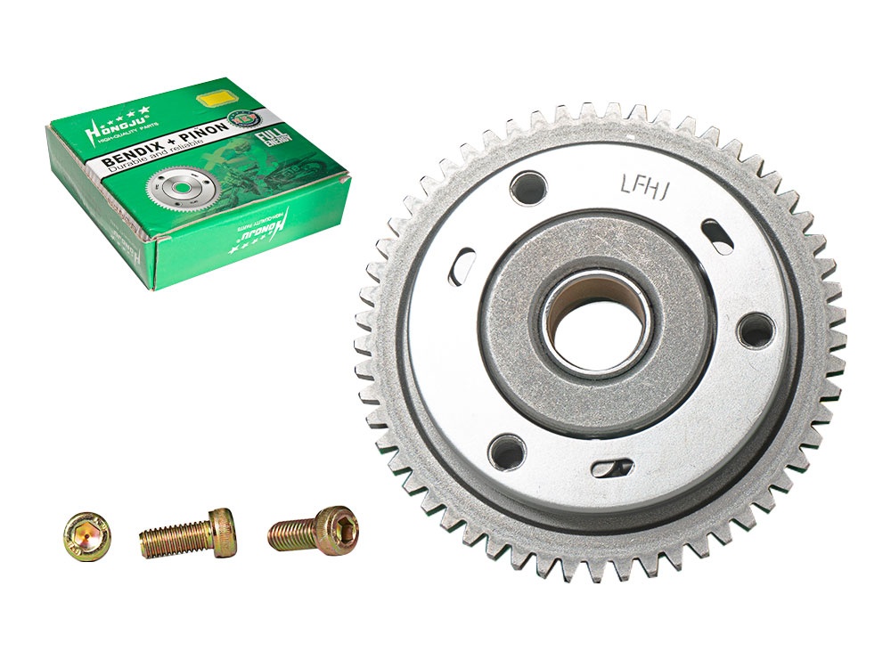 BENDIX + PIÑON 3 POLINES CG150 57T/5MM