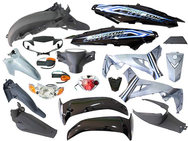 KIT PLASTICO CRYPTON 110 GRIS