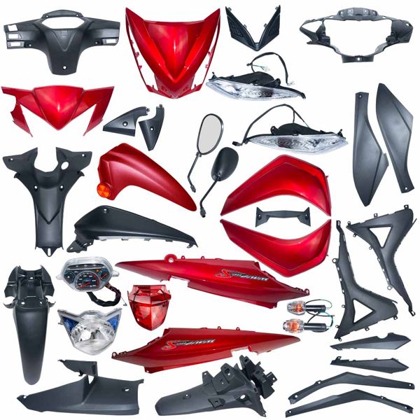 KIT PLASTICO C/T - DISCO WAVE 110S ROJO