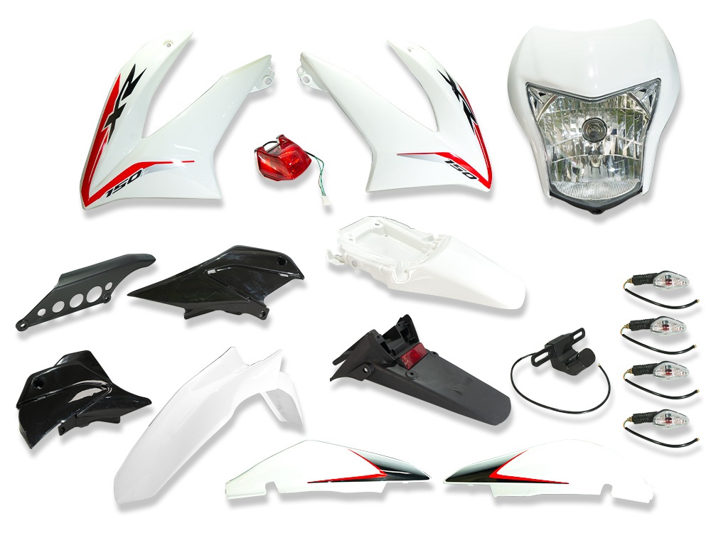 KIT PLASTICO S/TABLERO XR150 BLANCO