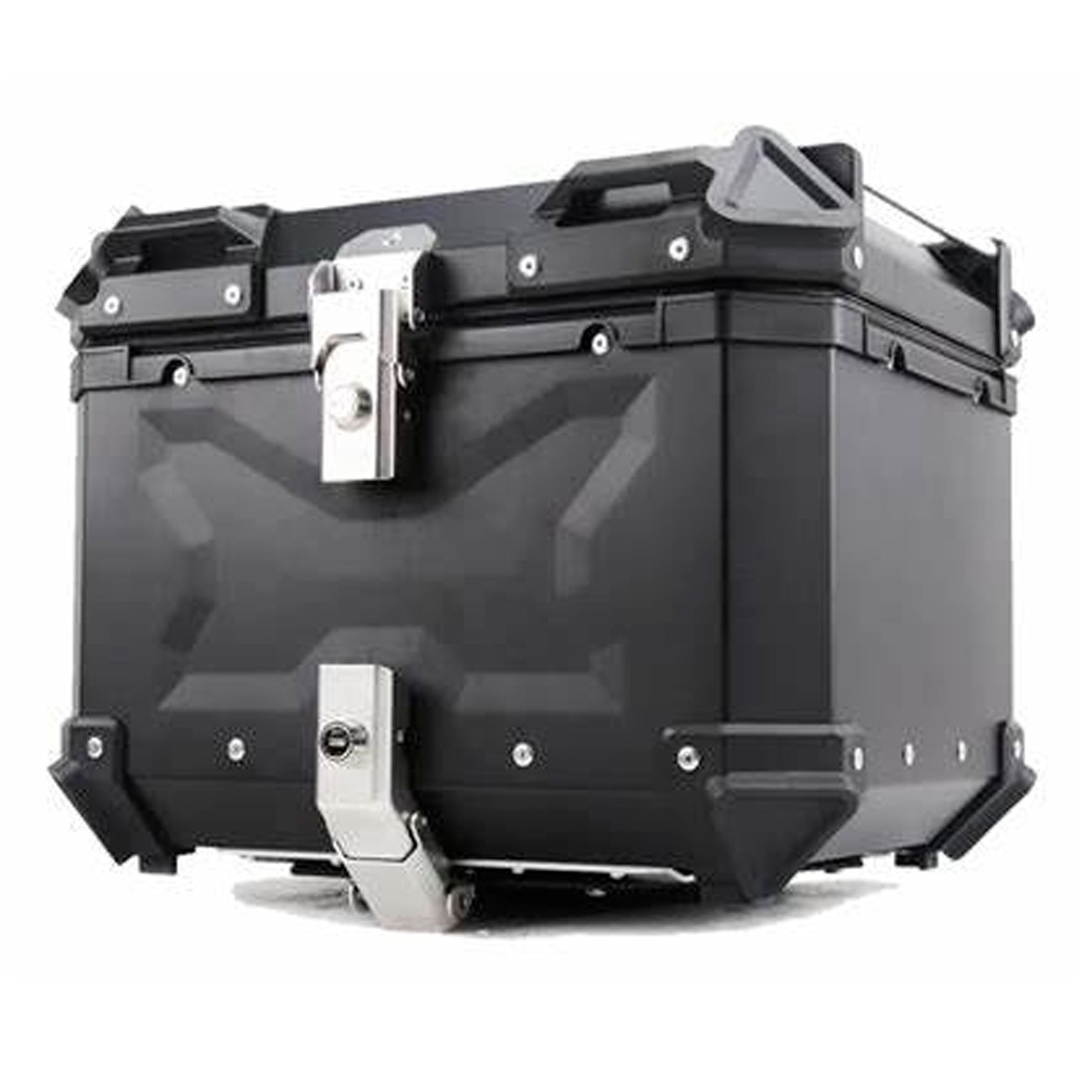 CAJUELA DE ALUMINIO 55L CON ACCESORIOS - NEGRO