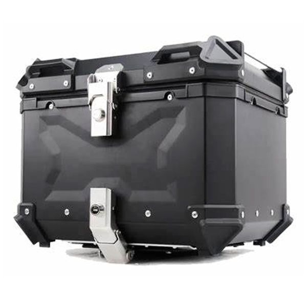 CAJUELA DE ALUMINIO 55L CON ACCESORIOS - NEGRO