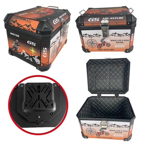 CAJUELA ABS 45L RIDE BIKING CON ACCESORIOS Y FORRO INTERIOR