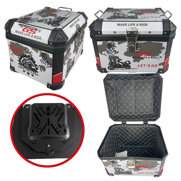 CAJUELA ABS 45L DAKAR CON ACCESORIOS Y FORRO INTERIOR