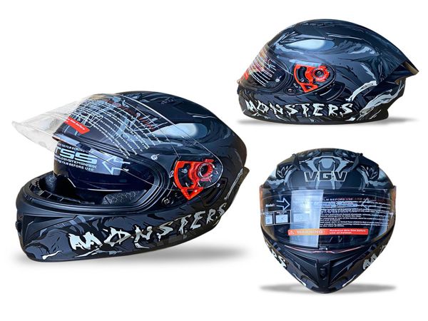 CASCO INTEGRAL CODIGO 81 BLANCO/PLOMO  MATE TALLA L