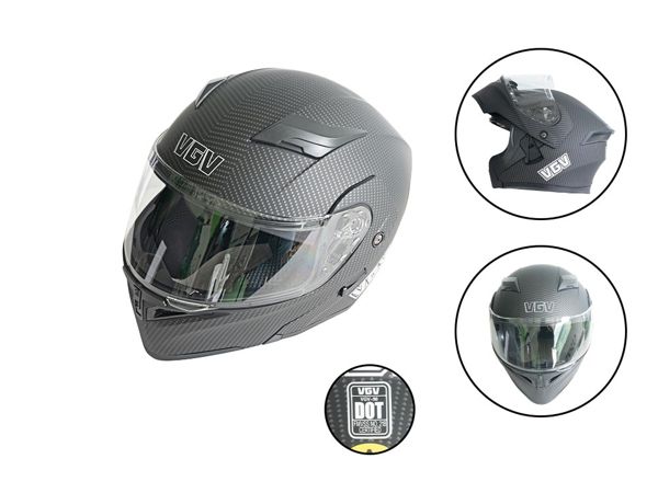 CASCO ARTICULADO NEGRO  MATE  CODIGO 90 L