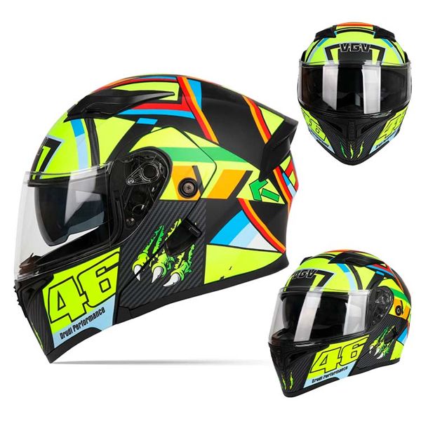 CASCO ARTICULADO MULTICOLOR MATE  CODIGO 90 M