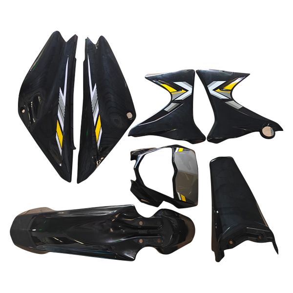 KIT PLASTICO XTZ125 -2024 NEGRO