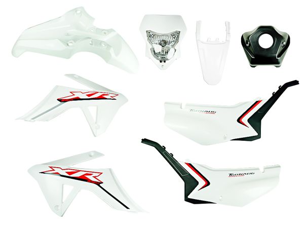 KIT PLASTICO BLANCO COMPATIBLE CON XR250
