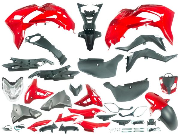 KIT PLASTICO CB190R ROJO