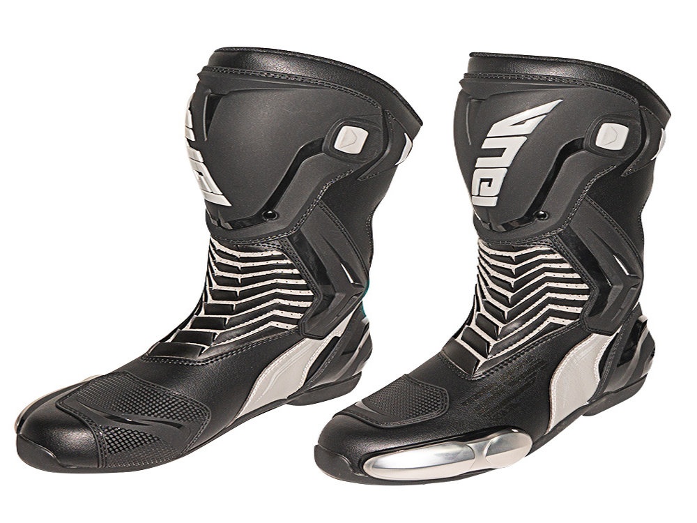 BOTAS RACING NEGRO Y GRIS T42