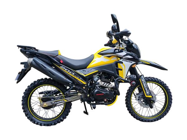 MOTOCICLETA HONGJU 200 FULL AMARILLO/NEGRO