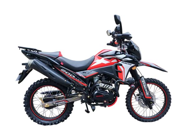 MOTOCICLETA HONGJU 200 FULL NEGRO/ROJO